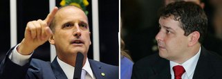 Deputado Onyx Lorenzoni (DEM- RS) diz que os supostos pagamentos de Fernando Baiano, apontado como operador, ao filho do ex- presidente, Fábio Luís Lula da Silva, o Lulinha, mostram que o PT participou da divisão de propina mesmo nas diretorias que não comandava na Petrobras; lobista afirmou em delação premiada ter repassado R$ 2 milhões a ele, que nega