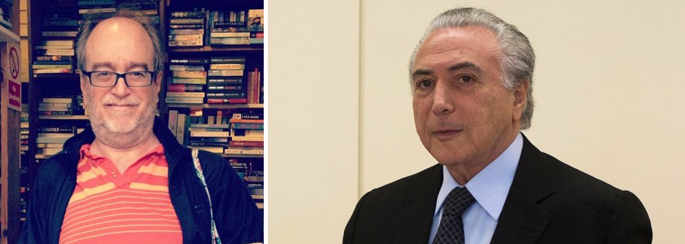 "Algumas pessoas lembraram a carta de Getúlio aos brasileiros, antes de se matar, e aí você vê dois extremos. A carta de GV o engrandeceu para a posteridade, e a de Temer é um documento que mostra quanto minúsculo ele é", diz o jornalista Paulo Nogueira, editor do Diário do Centro do Mundo; "Um sujeito que conspira, trai, envenena, alimenta os inimigos de Dilma, esse sujeito se coloca como vítima"; segundo ele, com a carta, Temer assumiu estar ao lado de Eduardo Cunha