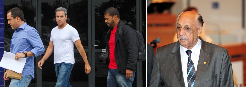 O ex-senador Luiz Estevão deixou o Departamento de Polícia Especializada, onde passou a noite após se entregar à Polícia Civil, para ser encaminhado ao Complexo Penitenciário da Papuda;  ele deverá cumprir pena de 31 anos de reclusão pelos crimes de peculato, estelionato, corrupção ativa e participação em quadrilha ou bando; a prisão do ex-senador foi determinada pela 1ª Vara Federal Criminal de São Paulo; o ex-deputado distrital Benedito Domingos também foi encaminhado para a Papuda; ele foi condenado a nove anos e oito meses de prisão, peloTJDF pelos crimes de fraude em licitação e corrupção passiva