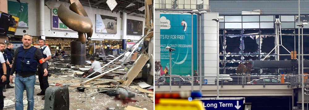 Pelo menos 34 pessoas morreram e 187 ficaram feridas nos atentados desta terça-feira 22 em Bruxelas, mostra o novo balanço provisório das autoridades; 14 pessoas morreram nas duas explosões ocorridas no aeroporto e, segundo o Ministério da Justiça, 81 ficaram feridas; de acordo com informações da empresa que administra o metrô, a Stib, 20 pessoas morreram na estação do metrô e 106 ficaram feridas