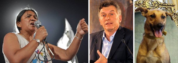 Milagro Sala foi detida por 'atrapalhar livre trânsito' e por se recusar a 'cumprir ordens do governo'; organizações de direitos humanos denunciam 'criminalização do protesto' no país; nesta segunda-feira, Macri postou uma foto em que seu cachorro senta na cadeira de presidente da Argentina; leia reportagem de Vanessa Martina Silva, no Opera Mundi