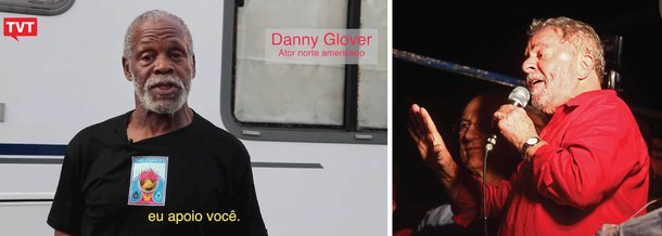 A Campanha Internacional “Lula Vale A Luta”, em solidariedade e defesa do ex-presidente Lula já recebeu milhares de adesões de sindicalistas de todo o mundo; entre as últimas mensagens de apoio recebidas, destaque para a do ator Danny Grover, que disse que apoia Lula ; "Presidente Lula saiba que você é um vencedor e tem inspitado trabalhadores no mundo inteiro. Agora que está sob ataque da direita brasileira, eu apoio você", afirmou