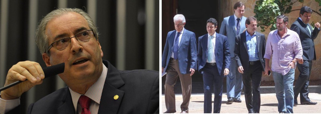 Na reunião realizada nesta terça (13) na residência oficial da Câmara, o presidente da Casa, deputado Eduardo Cunha (PMDB-RJ), foi direto com os líderes da oposição: "Se eu derrubo Dilma agora, no dia seguinte, vocês é que vão me derrubar"; o peemedebista quer garantias da oposição de que não será cassado, antes de autorizar o prosseguimento de um processo de impeachment contra a presidente Dilma Rousseff; no PSDB, a avaliação é de que Cunha ainda pode fazer um acordo com o governo, caso perceba que não haverá os 342 votos necessários para abrir o impeachment