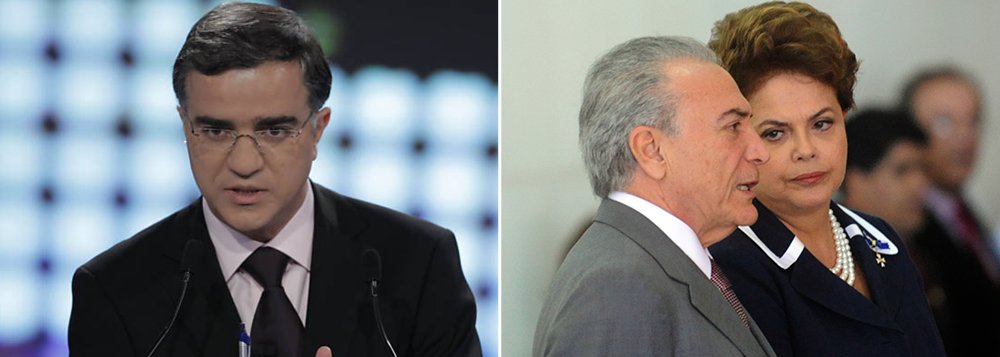 "Apesar de ter ficado contrariada e surpresa, a presidente resolveu minimizar o episódio", escreve o jornalista Kennedy Alencar; ele acrescenta que "é fato que [a declaração de Michel Temer] aumentou o afastamento entre a presidente e o vice"