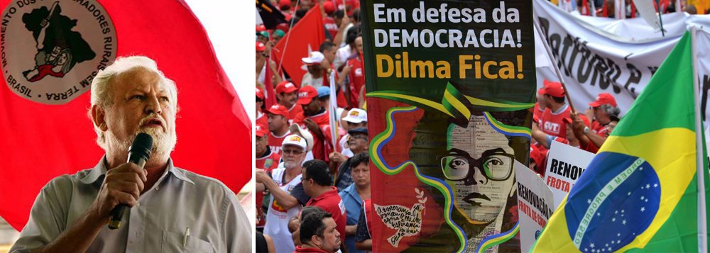 Líder do Movimento dos Sem-terra, João Pedro Stédile anunciou que, a partir do dia 10 de abril, o MST e diversos movimentos sociais iniciarão um acampamento gigante na Esplanada dos Ministérios em contraponto ao golpe que será votado na Câmara; embora acreditem que o impeachment já esteja praticamente enterrado, os movimentos querem ‘abrir caminho’ para que milhares de militantes cheguem em caravanas e se instalem no Congresso