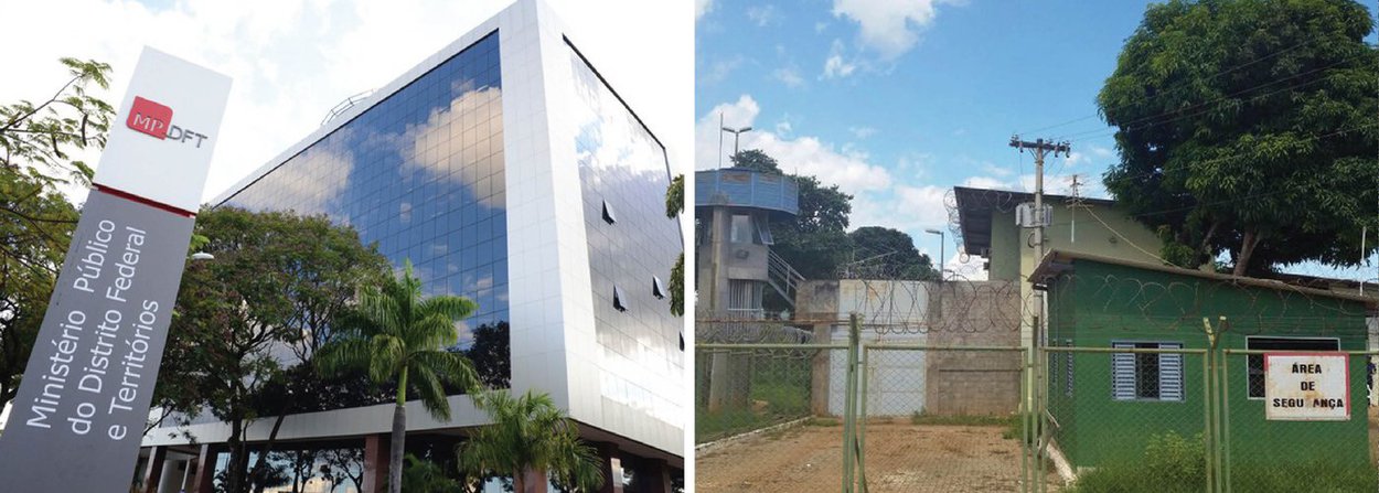 O Ministério Público (MPDFT) determinou que o governo do Distrito Federal adote, em 48 horas, providências imediatas para inserir em sala de aula todos os adolescentes que cumprem medida socioeducativa no sistema de internação, inclusive aos que foram aplicadas sanções disciplinares, após o devido processo administrativo; a recomendação da 1ª Promotoria de Justiça de Defesa da Infância foi enviada à Secretaria da Criança e à direção das unidades de internação: foto à dir: entrada da unidade de internação de Planaltina (Cristiano Torres/Sindsse)