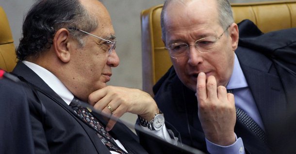 Celso de Mello e Gilmar Mendes, ministros do Supremo Tribunal Federal, são as pontas-de-lança do "juridiquês" nesta trágica divisão social do golpe