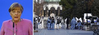 A maior parte dos 10 mortos em uma explosão em Istambul, supostamente realizada por um homem-bomba suicida, é de cidadãos alemães, disse o primeiro-ministro turco, Ahmet Davutoglu, por telefone à chanceler alemã, Angela Merkel; Merkel mostrou preocupação; "O terrorismo internacional tem exibido sua cara feia", disse; "Precisamos agir decisivamente contra ele"