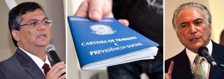 "Desde que foi criada, a CLT sofre ataques de alguns economistas e políticos. O argumento é sempre o mesmo: esse conjunto de direitos seria um peso exagerado para a economia brasileira. Ora, recentemente vivemos um ciclo de desenvolvimento econômico em que houve recorde de criação de empregos com carteira assinada, o que demonstra que direitos não são empecilho ao desenvolvimento", diz o governador do Maranhão, Flávio Dino, que faz também uma crítica ao vice Michel Temer; "Agora, novamente, o grupo que tenta chegar ao poder rasgando a Constituição defende 'flexibilizar' a CLT", critica, apontando prejuízos para os trabalhadores