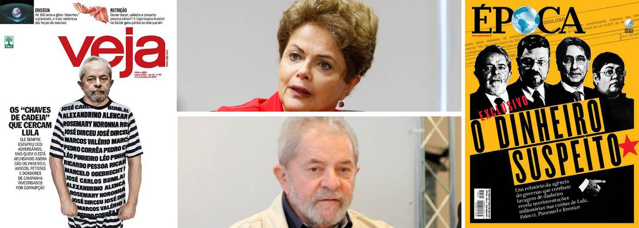 "Em conversas com parlamentares do PT Lula chamou a atenção para o fogo alternado dos adversários: sempre que a manobra golpista do impeachment perde força, o fogo sobe contra ele. E assim segue a pancadaria, ora alvejando Dilma, ora golpeando Lula, com o objetivo resumido por Gilberto Carvalho: levá-lo à prisão e tirá-lo da disputa de 2018", informa a colunista Tereza Cruvinel, ao comentar as capas de Veja e Época deste fim de semana; "E quanto mais Dilma sair do foco, mais pesado o fogo descerá sobre Lula, seus parentes e auxiliares.  Sem o impeachment, a prioridade absoluta passa a ser não deixar Lula voltar”; confira a íntegra