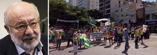 Para o jornalista Ricardo Kotscho, os protestos que pediam a saída da presidente Dilma Rousseff que ocorreram em Brasília e outras capitais nesse domingo, 15, estão perdendo cada vez mais adesão; "Eram tão poucos os gatos pingados espalhados pelo gramado em frente ao Congresso que acabaram caindo no ridículo", afirmou; segundo ele, o "fracasso" dos protestos não foi assumido por nenhum dos líderes dos movimentos pró-impeachment, nem de políticos alinhados ao golpismo; "Caiado, Bolsonaro e o cantor Lobão não foram vistos nas manifestações", afirmou; leia íntegra