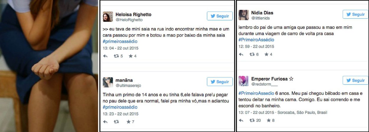 A hashtag #PrimeiroAssédio chegou, nesta quinta-feira (22), aos Trending Topics do Brasil; ação foi criada pelo coletivo feminista Think Olga após uma das participantes do MasterChef Júnior ter sido alvo de comentários com teor sexual, mesmo tendo apenas doze anos