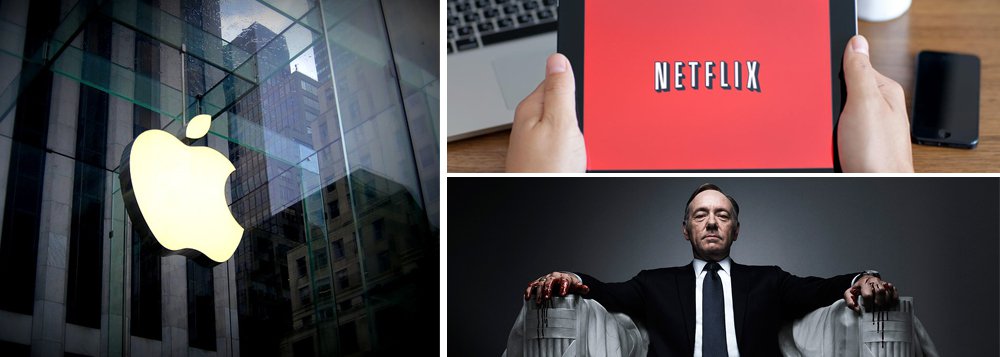 A Apple, que tem como objetivo começar a oferecer o serviço no próximo ano, tem mantido conversas preliminares com executivos de Hollywood nas últimas semanas para avaliar seu interesse em liderar os esforços de produção de conteúdo de entretenimento, publicou a revista Variety; assim, a empresa criada por Steve Jobs poderia concorrer com a Netflix, que produziu séries de sucesso, como House of Cards