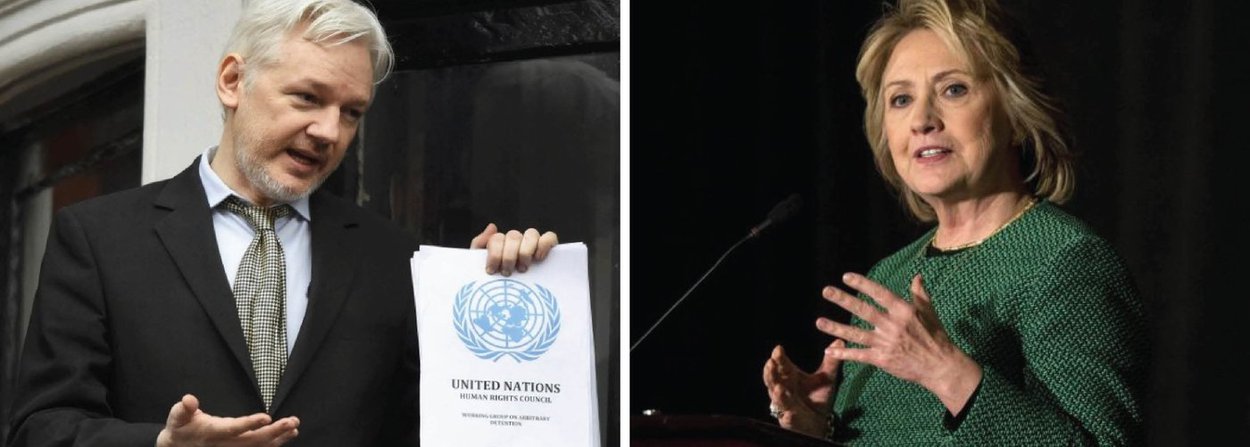 Fundador do WikiLeaks, Julian Assange, disse nesta terça-feira, 9, que é contra a candidatura de Hillary Clinton à Presidência dos Estados Unidos; segundo Assange, se Hillary chegar à Casa Branca, vai fomentar conflitos "que vão propagar o terrorismo"; ele disse que a guerra na Líbia "é o Iraque" de Clinton, que foi secretária de Estado entre 2009 e 2013; "A guerra de Hillary avivou o terrorismo, matou dezenas de milhares de civis inocentes e fez retroceder em centenas de anos os direitos das mulheres no Oriente Médio"