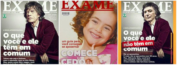 A internet não perdoa; e não perdoou a nova capa da revista Exame, da editora Abril, que, diante da reforma da Previdência de Temer, disse aos brasileiros que vai ser bacana trabalhar até morrer, assim como Mick Jagger, dos Rolling Stones; o site de humor Sensacionalista, um dos que fizeram piada, alertou, com a foto da apresentadora Maísa: "comece cedo"