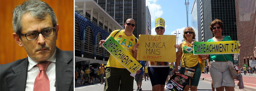 Para o jornal de Otávio Frias, não se descarta que o protagonismo de Eduardo Cunha no impeachment tenha afastado parcelas da população, já que “a maioria inconteste defende sua cassação”; afirma ainda que os organizadores dessas manifestações contra o governo apostam que será vagaroso o ritmo de tramitação do impeachment na Câmara – "e provavelmente estão certos", diz