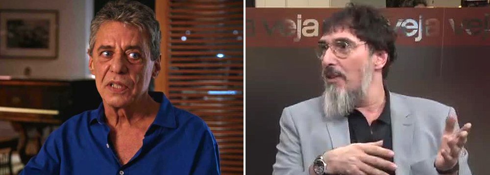 “Vivemos um totalitarismo cultural, esse coronelato que se fez em torno da tropicália. Essa tríade, Chico, Caetano e Gil, eles têm poder. Se há dez anos o Chico Buarque tivesse dito que não era mais PT, como eu fiz, o PT já tinha caído”, disse o cantor; "sabemos que este governo está acabado. Não é uma questão de ideologia, porque está na seara da criminalidade. Estou do lado que venceu, depois de passar dez anos falando sozinho”, acrescentou