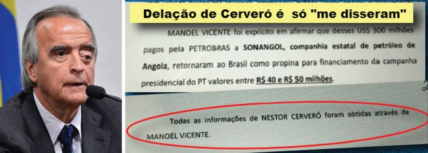 Jornalista Fernando Brito aponta que as delações de Nestor Cerveró não passam de 'ouvi dizer' e não apresentam prova alguma; "Ridículo, inverossímil e sem absolutamente nada, absolutamente nada a sustentar a história", afirma; apesar disso, jornais continuam publicando as acusações, mesmo que elas não tenham qualquer rigor