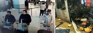 Os dois homens-bomba que se explodiram no aeroporto de Bruxelas, Khalid e Brahim El Bakraoui, eram irmãos; um outro suspeito, Najim Laachraoui, que também teria ligações com os ataques em Paris, teria sido preso nesta quarta-feira; fotografado por câmeras de segurança no aeroporto de Bruxelas ao lado dos irmãos El Bakraoui, Laachraoui não detonou uma bomba, que foi destruída em uma explosão controlada realizada pela polícia