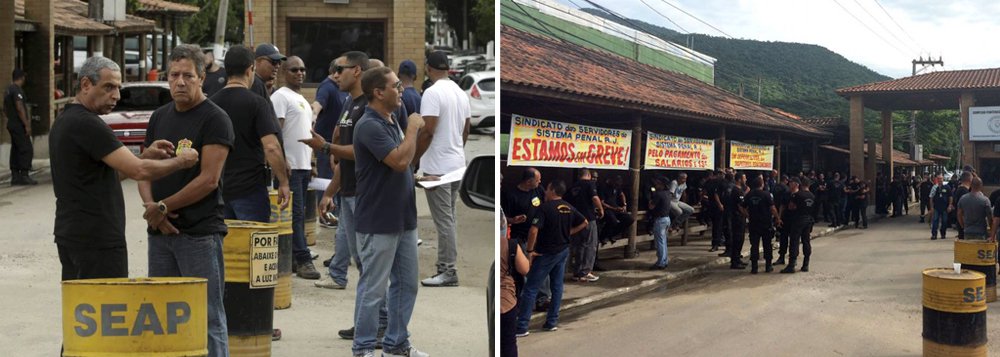 Justiça do Rio de Janeiro determinou que os agentes penitenciários em greve retornem ao trabalho; decisão do presidente do Tribunal de Justiça do Rio (TJ-RJ), Luiz Fernando Ribeiro de Carvalho, determina que os grevistas têm até 24 horas para retomar suas atividades, sob pena de multa diária de R$ 100 mil; na decisão, presidente do TJ-RJ destacou que este é um momento de crise no sistema penitenciário nacional e citou os massacres em presídios de Amazonas, de Roraima e do Rio Grande do Norte