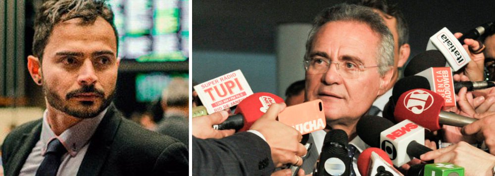 Segundo o jornalista, "nos bastidores o STF busca alternativa para manter o senador na Presidência do Senado, mas impedi-lo de ficar na linha sucessória presidencial. A pedalada regimental é uma das alternativas cogitadas, após a acentuada crise entre os poderes que ameaça a tranquilidade democrática brasileira"