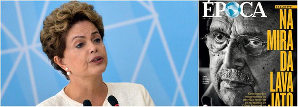 Na ânsia de tentar criar um fato novo que viabilize um eventual impeachment da presidente Dilma Rousseff, a revista Época, da família Marinho, agora investe contra o círculo familiar da mandatária; a acusação da vez é que executivos da Engevix tenham procurado o ex-marido de Dilma, Carlos Araújo, para destravar empréstimos oficiais; reportagem, no entanto, isenta a presidente Dilma de qualquer responsabilidade; "Ressalte-se que não há indício de que a presidente saiba o que transcorreu", diz um trecho