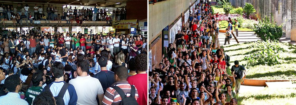 Professores, estudantes e servidores técnico-administrativos das Ciências Sociais e toda a Universidade de Brasília (UnB) promoverão, na próxima terça-feira (12), um ato em defesa da democracia, contra o golpe que pretende tirar do poder a presidente Dilma; a mobilização acontece no Instituto de Ciências Sociais, a partir das 11h