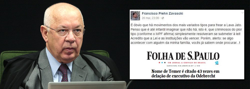 Eduardo Guimarães, do Blog da Cidadania, destaca que a aeronave onde estava a bordo o ministro Teori Zavascki, e que caiu em Paraty nesta quinta-feira, era "um excelente avião"; ele destaca também que o ministro relator da Lava Jato no STF era quem "decidia quem seria investigado ou não. Processado ou não. Condenava, absolvia, ainda que sujeito a ter suas decisões alteradas pelo colegiado"; "Teori estava para homologar dezenas e dezenas de acordos de delação premiada de funcionários da Odebrecht contra alvos que até aqui não vinham sendo incomodados. Os nomes de tucanos graúdos apareceram justamente nas delações da Odebrecht, mas o principal nome envolvido nas delações que Teori iria analisar é o do presidente da República", lembra Guimarães