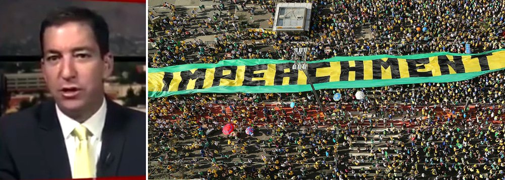 Glenn Greenwald, vencedor do Pulitzer de Jornalismo, denuncia a tentativa de golpe no Brasil contra Dilma Rousseff diz que o que está acontecendo aqui é muito pior do que Donald Trump, candidato republicano à Presidência dos Estados Unidos; assista 