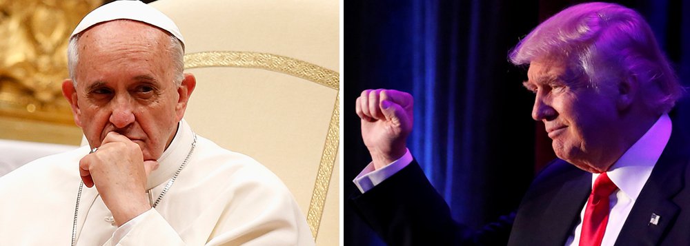 Papa Francisco se recusou a fazer um julgamento pessoal sobre o presidente eleito dos Estados Unidos, Donald Trump, afirmando que está interessado apenas no impacto das escolhas dos políticos sobre os pobres; "Não faço julgamentos sobre pessoas e homens políticos, quero apenas entender que sofrimento o comportamento deles causa aos pobres e aos excluídos", disse Francisco
