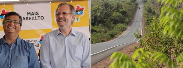 Governador Flávio Dino, ao lado do ministro do Trabalho e Previdência, Miguel Rossetto, cumpriu intensa agenda em Matões, no sábado; além de participar da inauguração da agência do Instituto Nacional do Seguro Social (INSS), Dino também inaugurou trecho de 71 km de asfalto da MA-034 a MA-262, ligando o município de Matões à localidade Baú; “Esta estrada é uma luta antiga que só foi possível devido aos recursos federais no valor de R$ 15 milhões. Esta estrada integra toda a região, facilitando a vida de quem mora em Matões, Baú, Caxias e Parnarama”, afirmou Flávio Dino