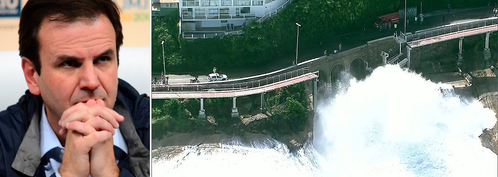 Prefeito do Rio falou à imprensa nesta sexta-feira depois de chegar de uma viagem à Europa e se reunir com sua equipe e com engenheiros; segundo Eduardo Paes, o presidente da empresa municipal responsável pela fiscalização da obra, Geo-Rio, Márcio Machado, pediu afastamento da presidência do órgão; além de assumir suas responsabilidades, o prefeito disse que quer encontrar os culpados pelo acidente; de acordo com o prefeito, a responsabilidade não deve recair sobre órgãos e sim sobre indivíduos que cometeram erros