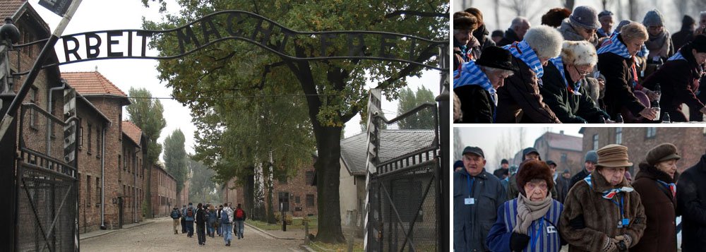 Nesta sexta-feira (27), Dia Internacional da Lembrança ao Holocausto, é lembrado o 72º aniversário da libertação do campo de concentração; reportagem especial da Deutsche Welle traz relatos de sobreviventes ao campo de extermínio de Auschwitz-Birkenau, onde mais de 1 milhão de pessoas foram assassinadas, durante o regime nazista; "O dr. Mengele ficava na nossa frente e aí fazia um gesto de mão, apontando com o polegar para um lado ou para o outro. Para a esquerda, a pessoa ainda tinha um prazo antes da execução; para a direita, queria dizer: 'Você vai para a câmara de gás'", lembra a sobrevivente Esther Bejarano, 90; Sobreviventes do Holocausto prestam homenagem no campo de concentração nesta 6ª