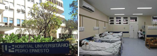 O Hospital Universitário Pedro Ernesto, vinculado à Universidade do Estado do Rio de Janeiro (Uerj), suspendeu as cirurgias marcadas para esta semana depois de um alagamento que atingiu o centro cirúrgico da unidade, informou a assessoria de imprensa da unidade de saúde; apenas procedimentos de urgência em pacientes já internados estão sendo feitos; com a forte chuva que atingiu a cidade do Rio, surgiram goteiras no centro cirúrgico, que havia sido entregue há apenas dois meses depois de anos de obras