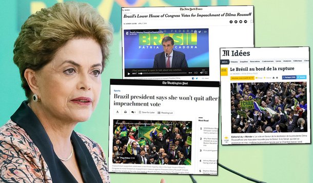 Os caipiras da mídia local estão em polvorosa com a avaliação dos jornalistas estrangeiros sobre o golpe contra Dilma Rousseff, perpetrado pelos jecas da Câmara dos Deputados. Para início de conversa, todos chamam o processo pelo nome certo: golpe