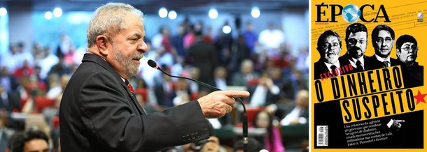 Nota publicada neste sábado pelo Instituto Lula desmoraliza mais uma capa da revista Época, do grupo Globo, contra o ex-presidente, feita a partir da quebra do sigilo bancário do ex-presidente Lula; "A revista não tem interesse em entender ou reportar os fatos de forma fiel, quer apenas construir ilações. Não tem o que se chama de jornalistas investigativos: são apenas redatores sensacionalistas, operando documentos vazados ilegalmente", diz a nota; "Sobre a patética campanha de parte da imprensa tradicional e familiar brasileira contra Lula e sua família, que só esse mês rendeu 5 capas ofensivas de revistas semanais contra ele, o ex-presidente, com tranquilidade, declarou na última quinta-feira em Brasília: vou sobreviver”; confira a íntegra 