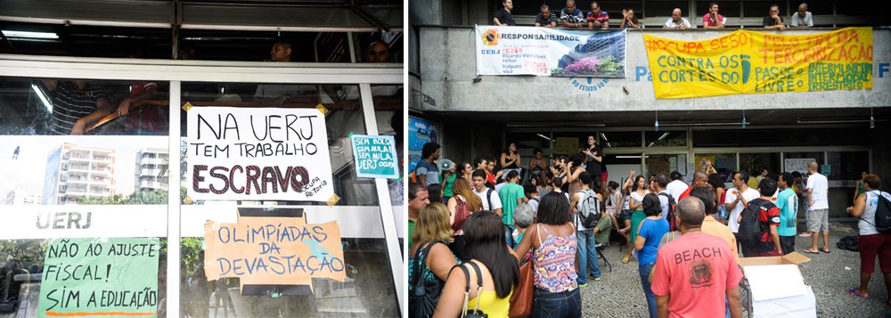 Estudantes da Universidade do Estado do Rio de Janeiro (UERJ) resolveram manter a ocupação do campus da instituição, no Maracanã, zona norte do Rio, mesmo após o anúncio por parte da universidade de que as aulas retornariam por decisão do Conselho Superior de Ensino, Pesquisa e Extensão; os alunos cobram o pagamento dos terceirizados, bolsistas e cotistas, embora a universidade garanta que já tenha efetuado o pagamento; a paralisação já dura 21 dias