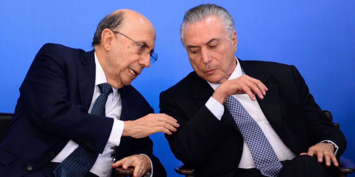 Os contrapontos entre Planalto e Congresso sobre o projeto de renegociação das dívidas dos estados com a União traz à tona 'o ciúme' da equipe ministerial por causa da proximidade entre o ministro interino da Fazenda, Henrique Meirelles, e o vice-presidente em exercício, Michel Temer; apesar de ter autonomia para conduzir o ajuste fiscal, Meirelles foi criticado por assessores de Temer quando defendeu que a renegociação das dívidas tivesse como contrapartida a proibição de reajuste nos salários dos servidores públicos dos governos estaduais por dois anos