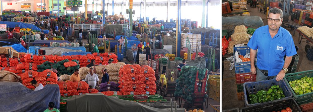 Pavimentação do estacionamento e instalação de postes de luz foram algumas das melhorias que o centro atacadista recebeu desde maio; a Feira do Produtor e Atacadista de Ceilândia fica na Área Especial da Quadra QNP 17 e funciona diariamente das 5 às 18 horas. São 392 boxes e 350 pedras (espaços de 16 metros quadrados no galpão central para comercialização). Nos 10 mil metros quadrados em que está instalada a feira, são vendidas, em média, 29 toneladas de produtos por mês, principalmente frutas e verduras