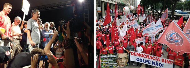 O PT do Rio de Janeiro programa para a próxima sexta-feira (8) mais uma manifestação de artistas favoráveis à permanência de Dilma Rousseff na Presidência da República; entre os que deverão estar presentes no ato estão o cantor Chico Buarque, a atriz Letícia Sabatella e a sambista Beth Carvalho; a presidente já havia recebido a defesa desses artistas, que se posicionam contra o golpe, em ato recente no Rio de Janeiro e em um encontro no Palácio do Planalto