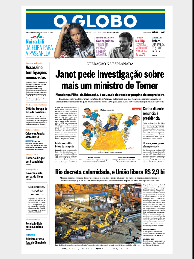 A cúpula midiática não vai arriscar a cabeça do traidor michel temer por causa de lideranças políticas e ministros pegos com a mão na botija. Não porque confie nele ou o respeita, mas, sobretudo, porque Dilma Rousseff e o PT podem reverter o quadro e reconquistar o poder