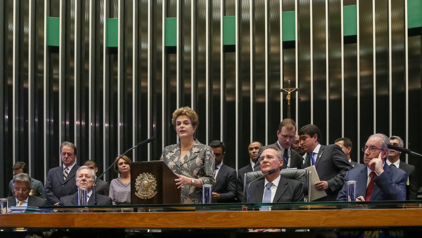 Brasília - DF, 02/02/2016. Presidenta Dilma Rousseff durante Sessão solene destinada a inaugurar a 2ª Sessão Legislativa Ordinária da 55ª Legislatura do Congresso Nacional. Foto: Roberto Stuckert Filho/PR