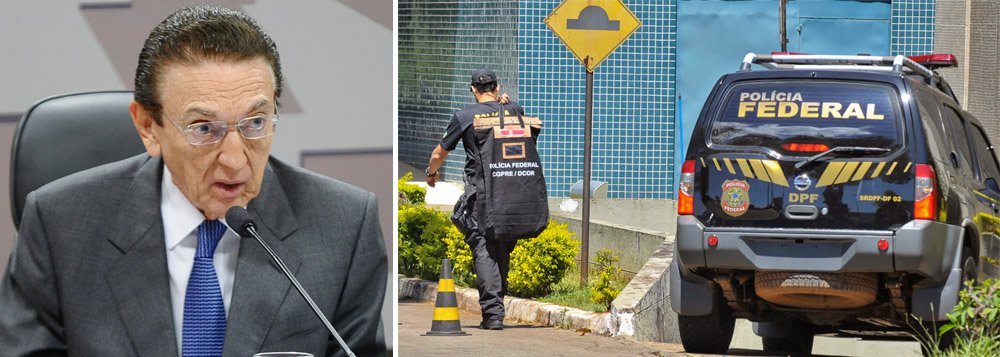 Senador Edison Lobão (PMDB-PI) é um dos alvos da Operação Catilinária, deflagrada na manhã de hoje (15), pela Polícia Federal; buscas ocorrem na antiga residência do senador, da qual ele está se mudando, mas onde ainda se encontram a maioria de seus pertences; "Achamos a medida desnecessária, dado o constrangimento, mas é um direito do Ministério Público, que foi autorizado pelo Supremo [Tribunal Federal]", afirmou o advogado de Lobão, Antônio CArlos de Almeida Castro
