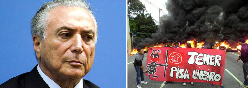 "Não será Temer a reunificar o país e isso a última pesquisa Ibope mostra bem. Com apenas 8% de aprovação da população e 1% de indicação espontânea, o vice-presidente é persona non grata. Um homem que não respeita a democracia e desmerece os 54 milhões de votos dados nas urnas ao projeto que atropelará se assumir a presidência da República", diz a deputada Jandira Feghali (PCdoB-RJ); "Se exitoso o golpe, uma coisa é certa: Temer e seu grupo não terão estabilidade política. Qualquer projeto sem o amparo do voto popular não terá respaldo da sociedade. Cabe a todos mostrar, com resistência e luta, que não aceitaremos passivamente um governo ilegítimo. #NãoVaiTerTemer", afirma