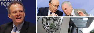 Depois de rebaixar a perspectiva de crescimento da economia brasileira de 0,5% para 0,2% em 2017, o Fundo Monetário já passa a considerar a hipótese de mais um ano de queda do PIB; “Estamos revisando ligeiramente para baixo a previsão de crescimento do Brasil. Isso reflete que o ano de 2016 foi mais negativo do que havíamos esperado”, disse Alejandro Werner, diretor do Departamento do Hemisfério Ocidental do FMI; em 2016, primeiro ano do golpe, a economia deve fechar com queda superior a 3,5%; Michel Temer e Henrique Meirelles têm dito que a confiança voltou, mas não é o que mostram os números da economia