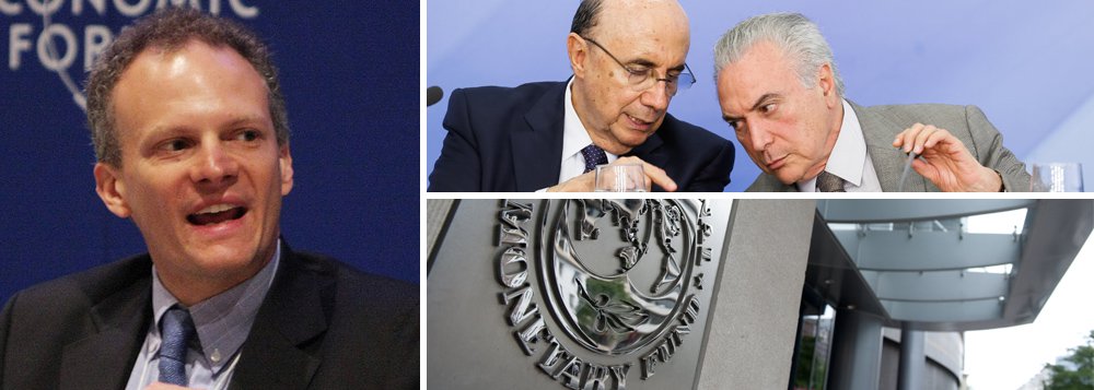 Depois de rebaixar a perspectiva de crescimento da economia brasileira de 0,5% para 0,2% em 2017, o Fundo Monetário já passa a considerar a hipótese de mais um ano de queda do PIB; “Estamos revisando ligeiramente para baixo a previsão de crescimento do Brasil. Isso reflete que o ano de 2016 foi mais negativo do que havíamos esperado”, disse Alejandro Werner, diretor do Departamento do Hemisfério Ocidental do FMI; em 2016, primeiro ano do golpe, a economia deve fechar com queda superior a 3,5%; Michel Temer e Henrique Meirelles têm dito que a confiança voltou, mas não é o que mostram os números da economia