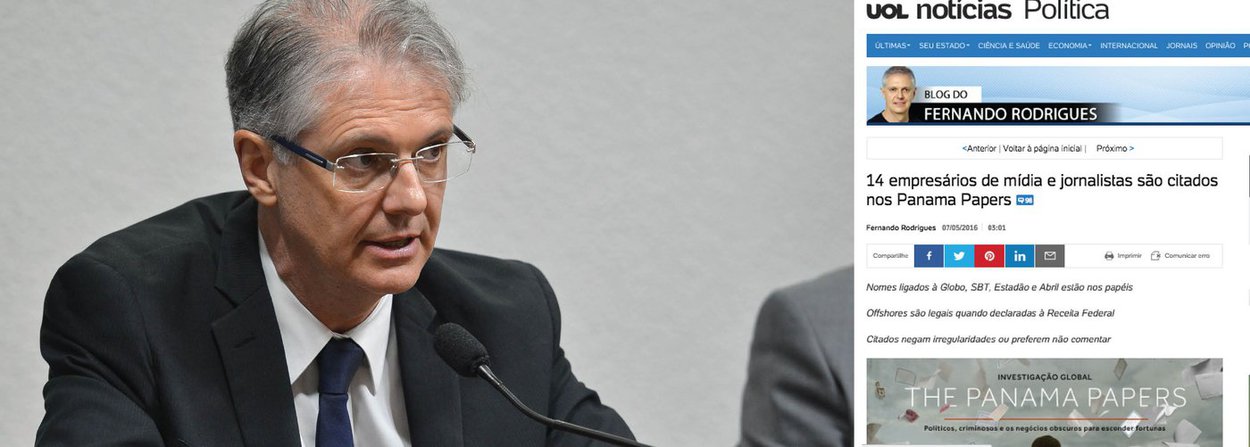 O site "O Cafezinho" faz uma análise da reportagem de Fernando Rodrigues, do UOL, sobre o Panamá Papers; "Esperaram, evidentemente, passar a votação do impeachment na Câmara. Divulgaram num sábado, dia de menor audiência. Fica até a desconfiança de que esperaram alguns deles regularizarem a sua situação", diz; Miguel do Rosário, que assina a análise do Cafezinho, pontua que "o supra-sumo da 'reportagem' é a participação da Globo e família em alguns rolos (não tenho como usar outra palavra) que levam ao triplex de Paraty, mas a informação aparece apenas no meio do texto, quase escondida"