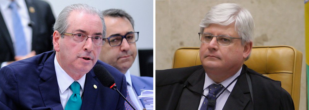 Defesa do presidente afastado da Câmara, Eduardo Cunha (PMDB-RJ), criticou o vazamento do pedido de prisão feito pelo procurador-geral da República, Rodrigo Janot, e pleiteou ao Supremo acesso ao pedido e ao inquérito a ele relacionado; o pedido diz ainda que Cunha "não tem dúvida" que o tribunal "não se verga a pressões de nenhuma natureza"; Janot também pediu a prisão de Renan Calheiros, Romero Jucá e José Sarney