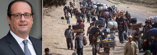 "Devemos fazer frente ao fluxo de migrantes com humanidade e responsabilidade. Mais de 300 mil pessoas cruzaram o Mediterrâneo neste ano para chegar à Europa, três vezes mais do que no ano passado. É muito, é uma crise dramática, mas que pode e será controlada", afirmou o presidente francês, François Hollande
