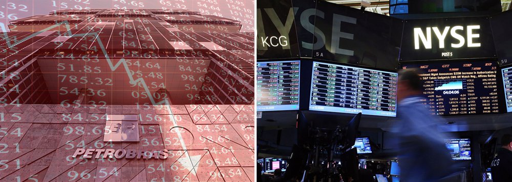 OsADRs (American Depositary Receipts) brasileiros negociados em Nova York já refletem a perda do "grau de investimento" do País; o ETF "iShares MSCI Brazil Capped", que representa uma carteira com as principais ações brasileiras negociadas na NYSE (Bolsa de Valores de Nova York), despencou 6,60%, ficando em US$ 21,94; o principal destaque negativo foi a Petrobras